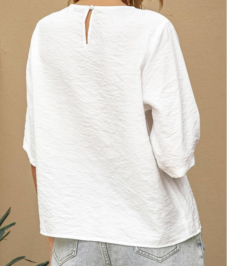 T-shirts décontractés en coton et lin pour femmes, grande taille, en dentelle creuse, hauts amples