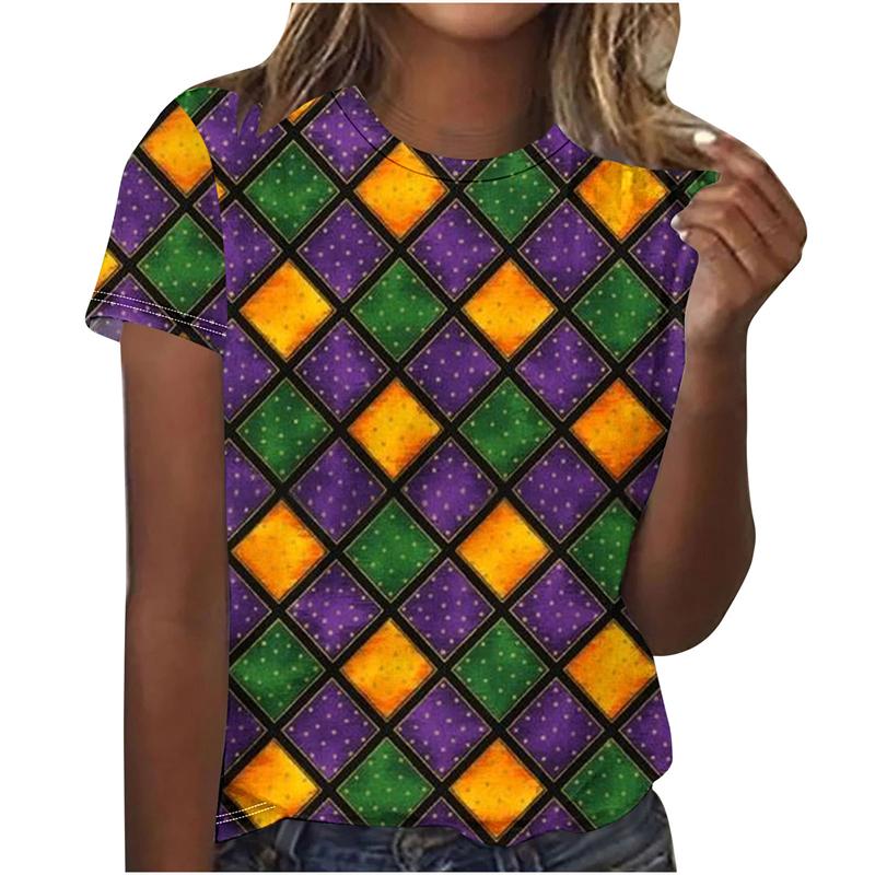 

Летний топ для женщин с принтом Chroma Женская футболка Футболка большого размера Популярная одежда Женская одежда Футболка с коротким рукавом Женские рубашки 6XL