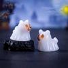 5PCS Dollhouse Luminous Ghost Animal Miniature Models DIY Accessories Doll House Decor Halloween Ornaments Glow In The Dark Toys