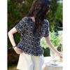 Demana 100% Cotton Embroidered Puff Sleeve Blouse