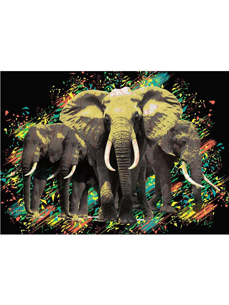 Abstrakte Löwe Giraffe Pferd Elefant Bild Leinwand Malerei farbige Tier Poster Druck für Kinderzimmer Home Dekoration Geschenke