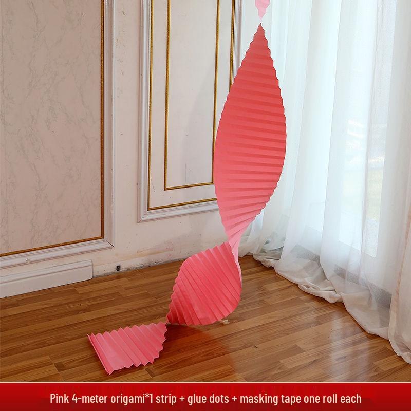 Wedding Origami Wave Festive Decoration Set: Extra Long Pull Flower Strips