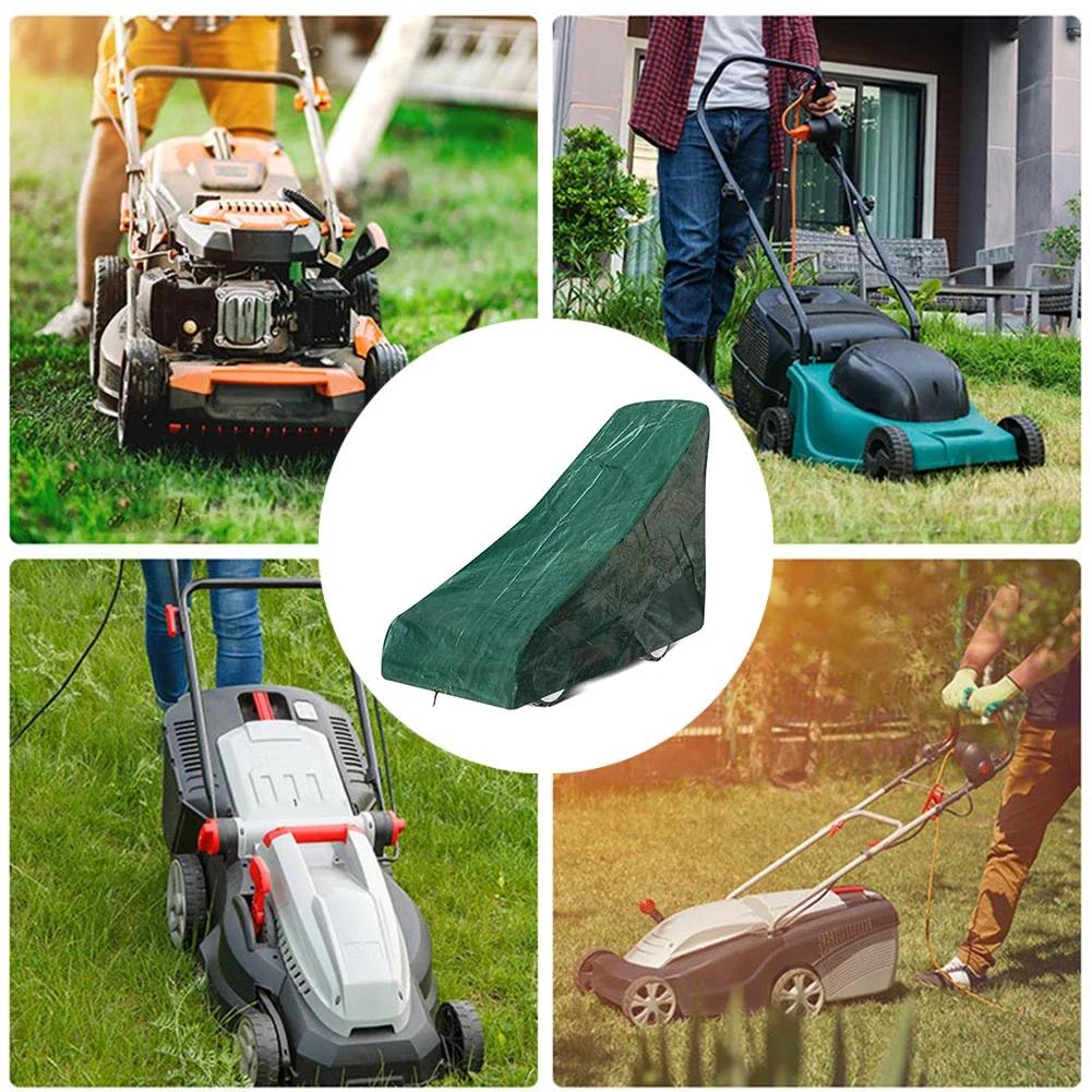 PE Hand Held Mower Cover Rainproof Water Weeding Machine Green Protective Cover Backpacking Tent Outdoor Hiking Camping Sleeping