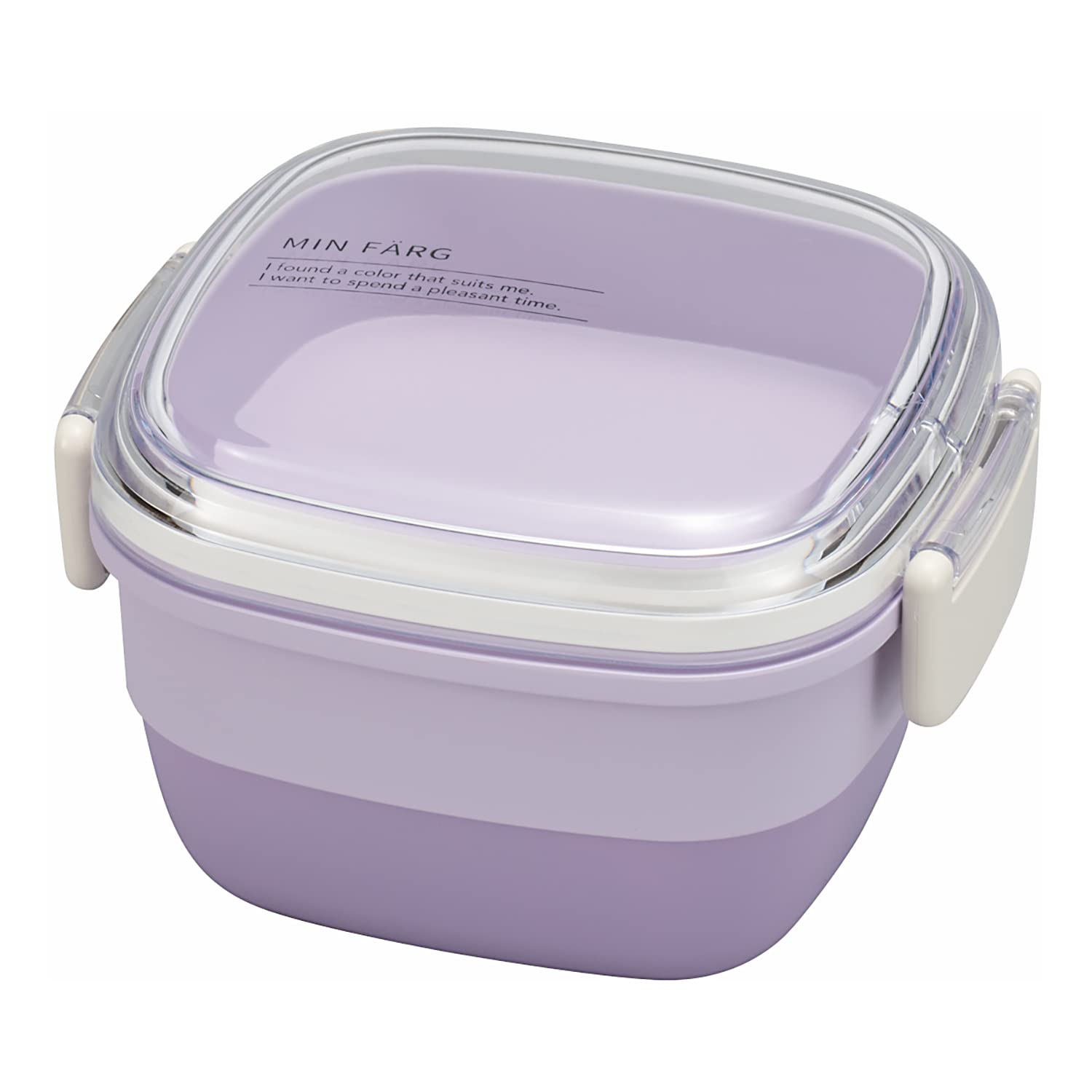 

Miyamoto Sangyo Bento Box MIN FARG Square Lunch Фиолетовый Верхний 200 мл Нижний 430 мл