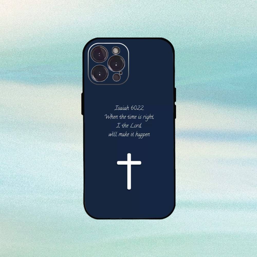 J-Jesus B-Bible Verse Phone Case For iPhone17,16,15,14,13,12,Plus,Pro Max, 5G Others Soft Black Cover