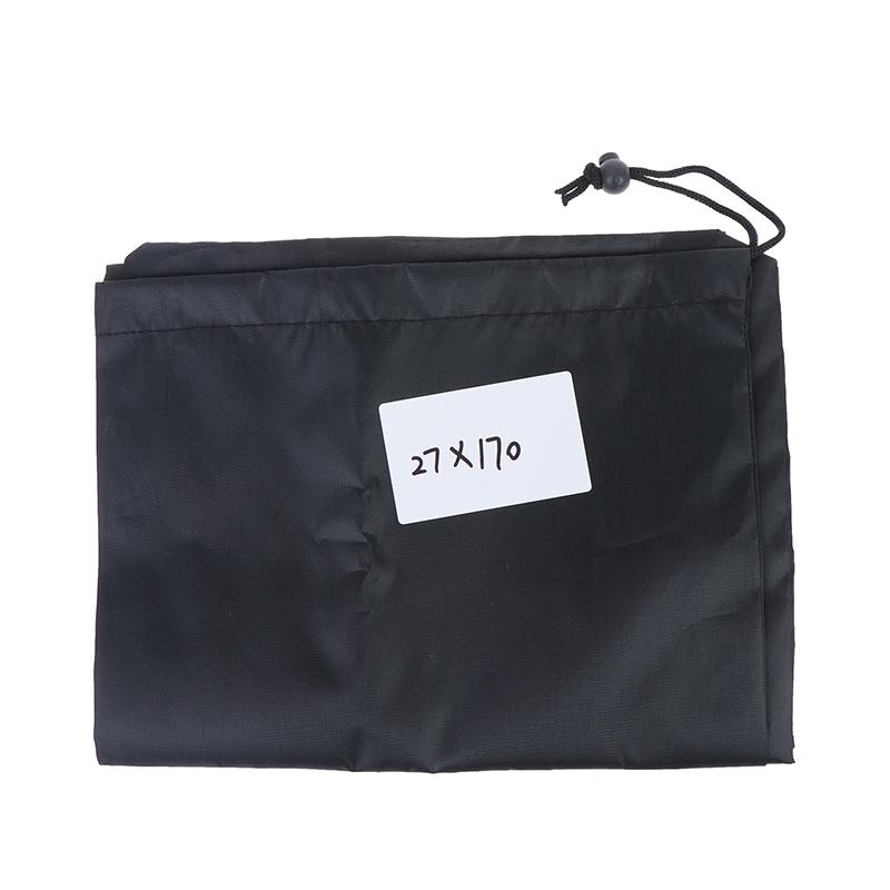 Long Strip Waterproof Drawstring Bag Black Oxford Fabric Storage Pouch for Yoga Mat Cool Mat Carpet Yoga Enthusiasts Fitness Use