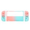 Game Console Cover Case Gradient Ergonomic Grip Game Console Silicone Protective Case for Switch OLED Blue Pink