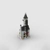 MOC-107172 Mini Building Street View Compatible Building Blocks Playground Haunted House Puzzle Assembly Building Model Toy