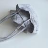 Blue Striped Linen Mini Bag