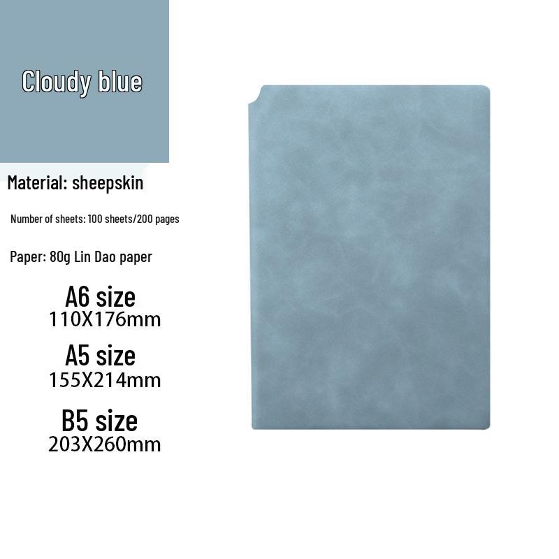 A5 Mäkký zápisník z ovčej kože s pútkom na pero a prispôsobením loga - Hrubý diár na obchodné stretnutia