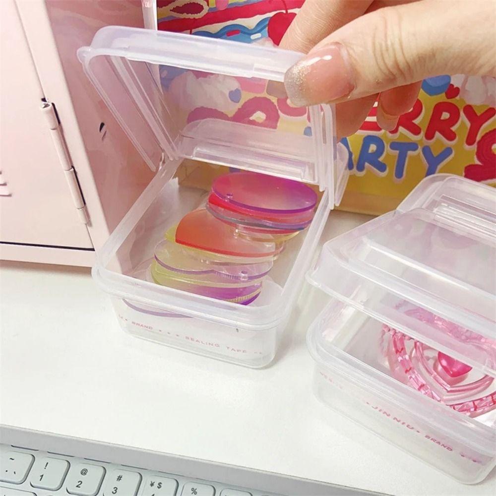 Plastic Card Film Storage Box Small Photocard Collection Case  for Stationery
