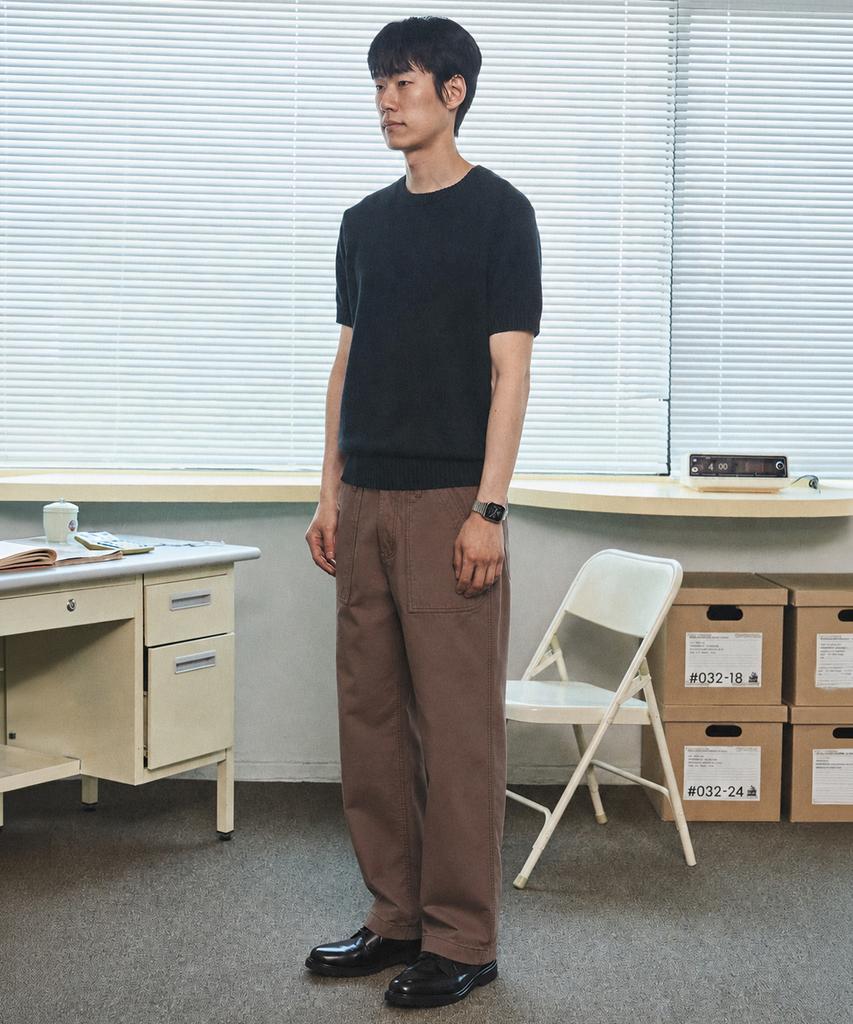 MANNERGRAM 1950 Classic Roadside Fatigue Pants Cinnamon Brown