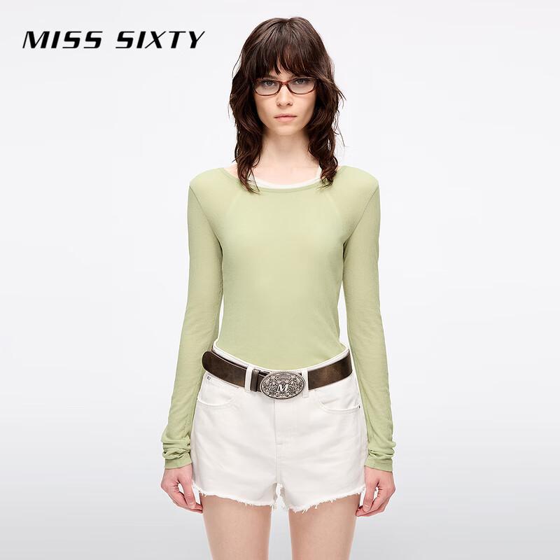 MISS SIXTY 2025 Women s Layered Long Sleeve T-shirt Set M