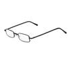 Reading Metal with TR90 Frequency Black [REAVEE] Glasses, Frame, Pocket, Portable, Case, Ultra-Light Frame, Unisex, Stylish, "+2.0",