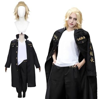[Excellent Quality] Sochou Manjiro Sano Cosplay Costume with Wig, Embroidered Style, Tokyo Revengers, Adult Costume, School Festival, Event, Stage Out
