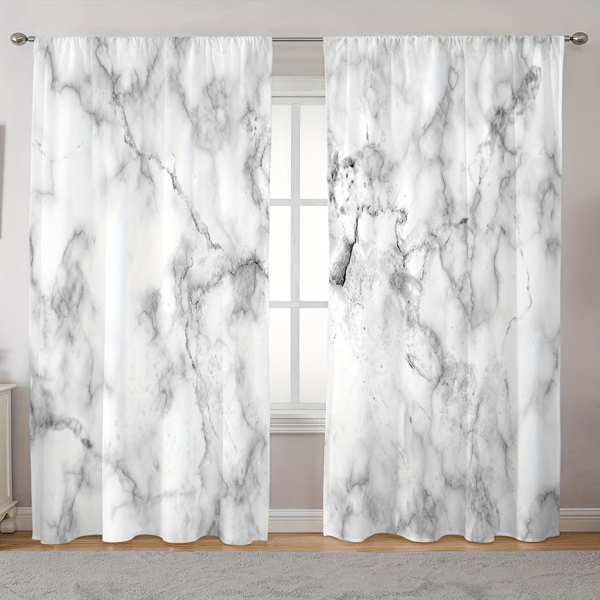 

2-панельные шторы с геометрическим рисунком в клетку и полоску для спальни, гостиной, окна от пола до потолка, кухонные жалюзи, портьеры (W50cmxH130cm)x2&Grommet Top