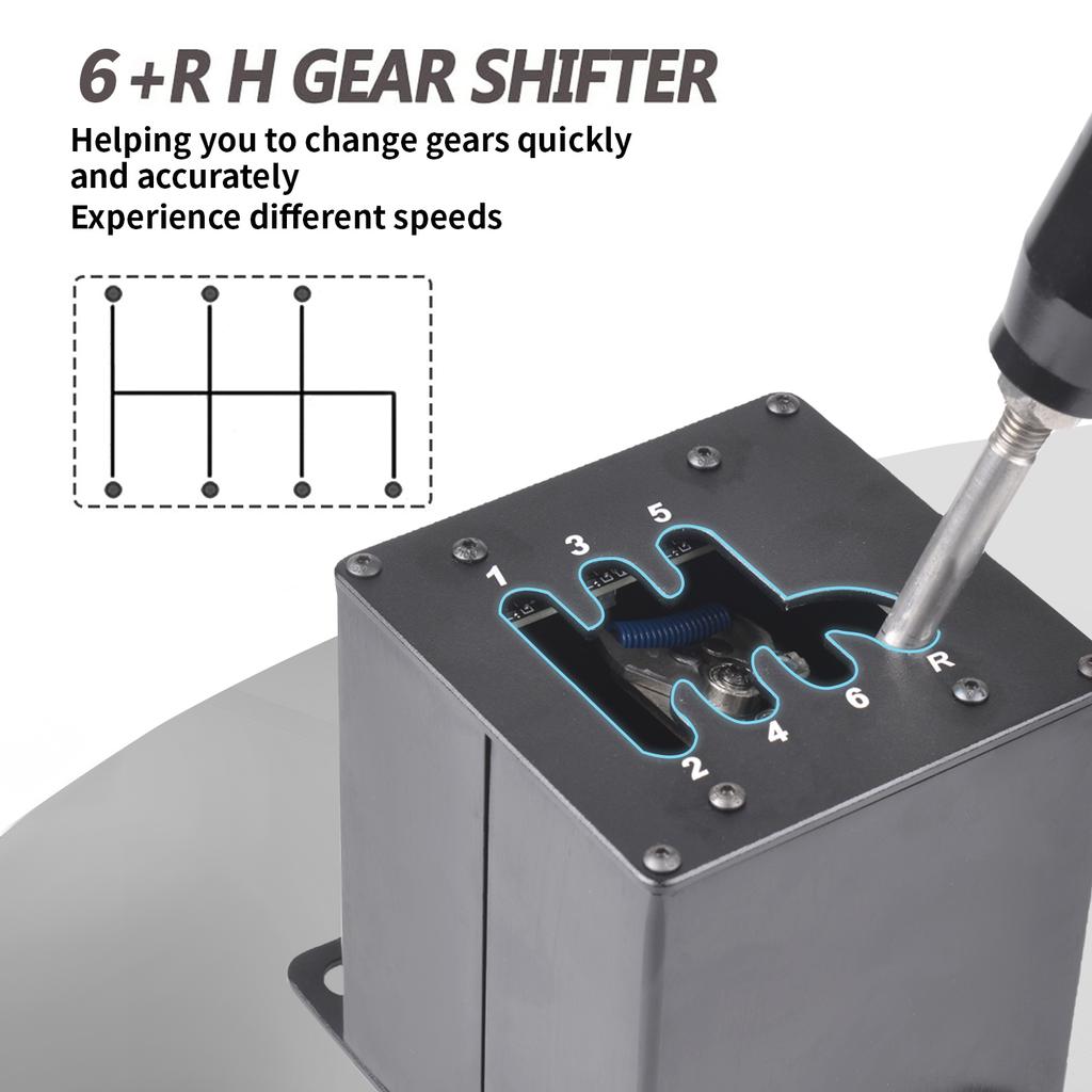 PC USB StraightH gears 6+R/7+R For Logitech G29 G25 G27 G920 T300RS/GT For ETS2 Simracing With Sequence Function Simulation Game