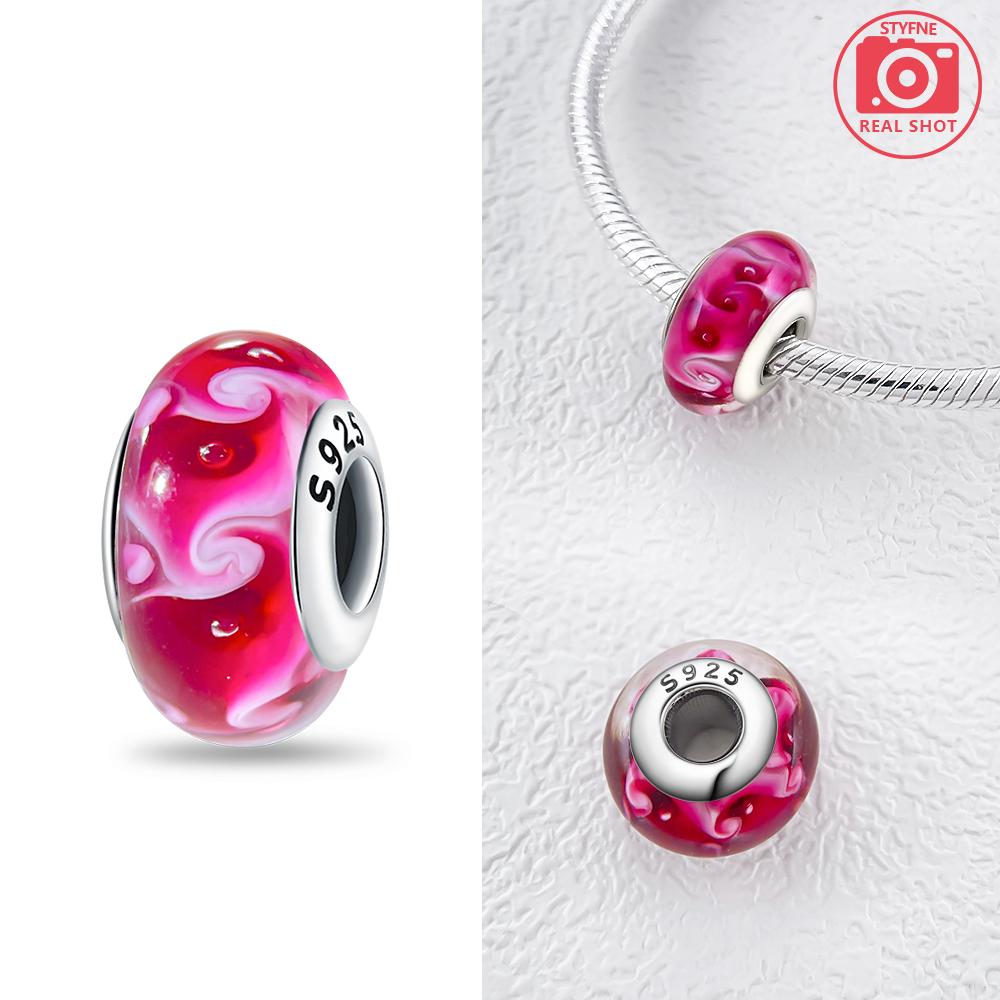 Peculiar Murano Glass Bead Butterfly Colorful Starry Sky Beads Fit Bracelet Women Diy Gift Murano Accessories Jewelry