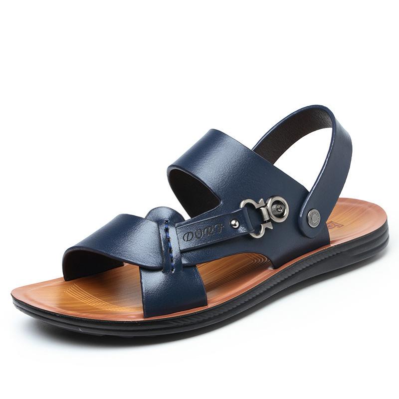 

2025 новая летняя мужская обувь производитель тапочек мужская мягкая подошва повседневная пляжная обувь сандалии двойного назначения мужские 38