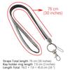 1pc Office Supplies Rhinestone Crystal Retractable Neck Strap Necklace Hanging Rope Lanyard