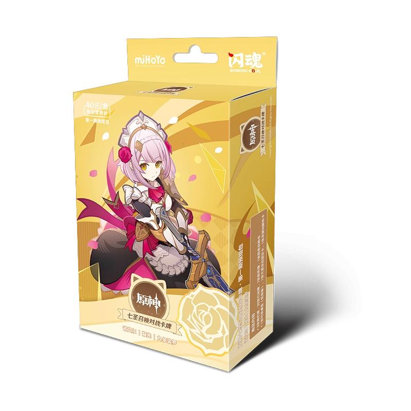 100% Genuine Genshin Impact Card Genius Invokation Tcg Battle Card Hu Tao Raiden Shogun Character Collection Card Kid Toy Gifts