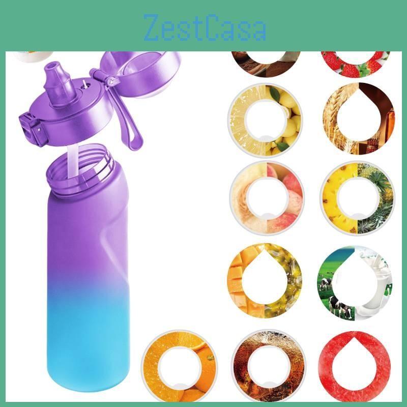 Creative Air Up Water Bottle Tritan Taste Pod Fruit Fragrance Flavor Peach Cola