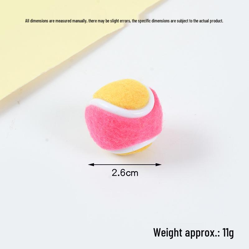 Hot-Selling Tennis Keychain Pendant: Simulation Tennis Toy Photography Prop