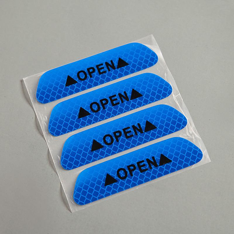 

2 шт. украшения автомобиля, светоотражающая наклейка на дверь, предупреждающая наклейка, наклейка против столкновений, наклейка на открытую дверь, подсказка на открытие двери, светоотражающая наклейка 6