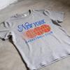 Retro New York Basketball Club Print Tee Unisex Soft Cotton New York City Basketball Team Fashion Short Sleeve Tops