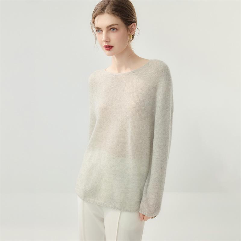 Lekasha Women's Cashmere Goat Wool Loose Knit Sweater