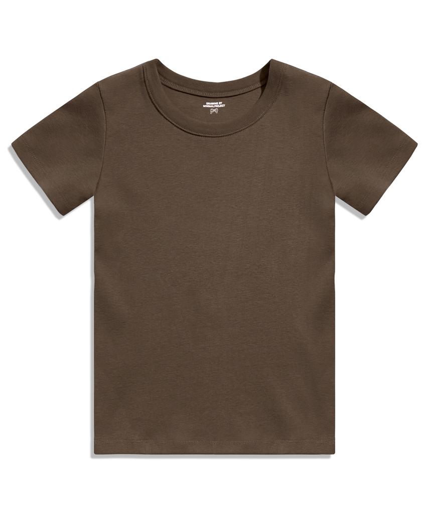 MINIMALPROJECT Creamy Day Half T-Shirt Mst191 [Brown]
