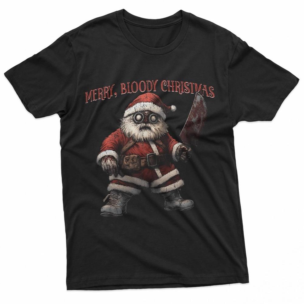 Merry Bloody Christmas Horror Dark Holiday TShirt Unisex T-Shirt M