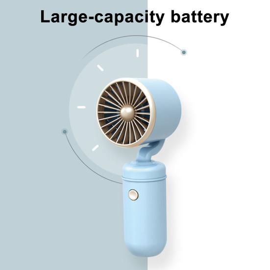 Handheld Fan with Adjustable Tilt Portable Mini Cooling Fan Long Battery Life Fast Charging Low Noise Desktop Fan for Students Travel