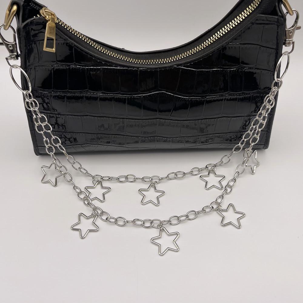 Wind Trend Hollow Five-pointed Star Pendant, Multi-layer Trouser Chain, Personalized Versatile Bag Pendant