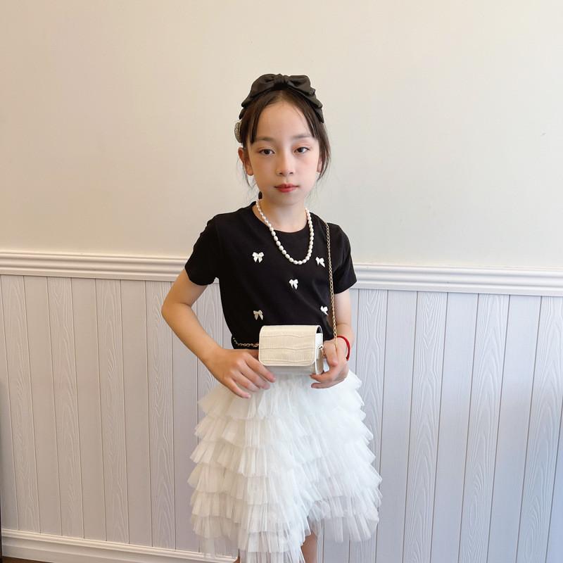 Fashionable New Chain Strap Kids Bag Versatile Solid Color Crossbody For Boys And Girls
