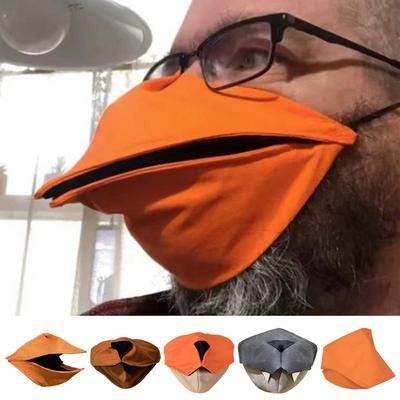 Lustige Tier-Mundmaske Atmungsaktiv und bequem Bewegliche Tier-Mundmaske, die den Mund öffnen kann, für Partys, Festivals usw.