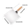 Stainless Steel Pizza Shovel Holder Kitchen Baking Tool Comfortable Grip Square Shovel Portable Pizza Transfer Tool