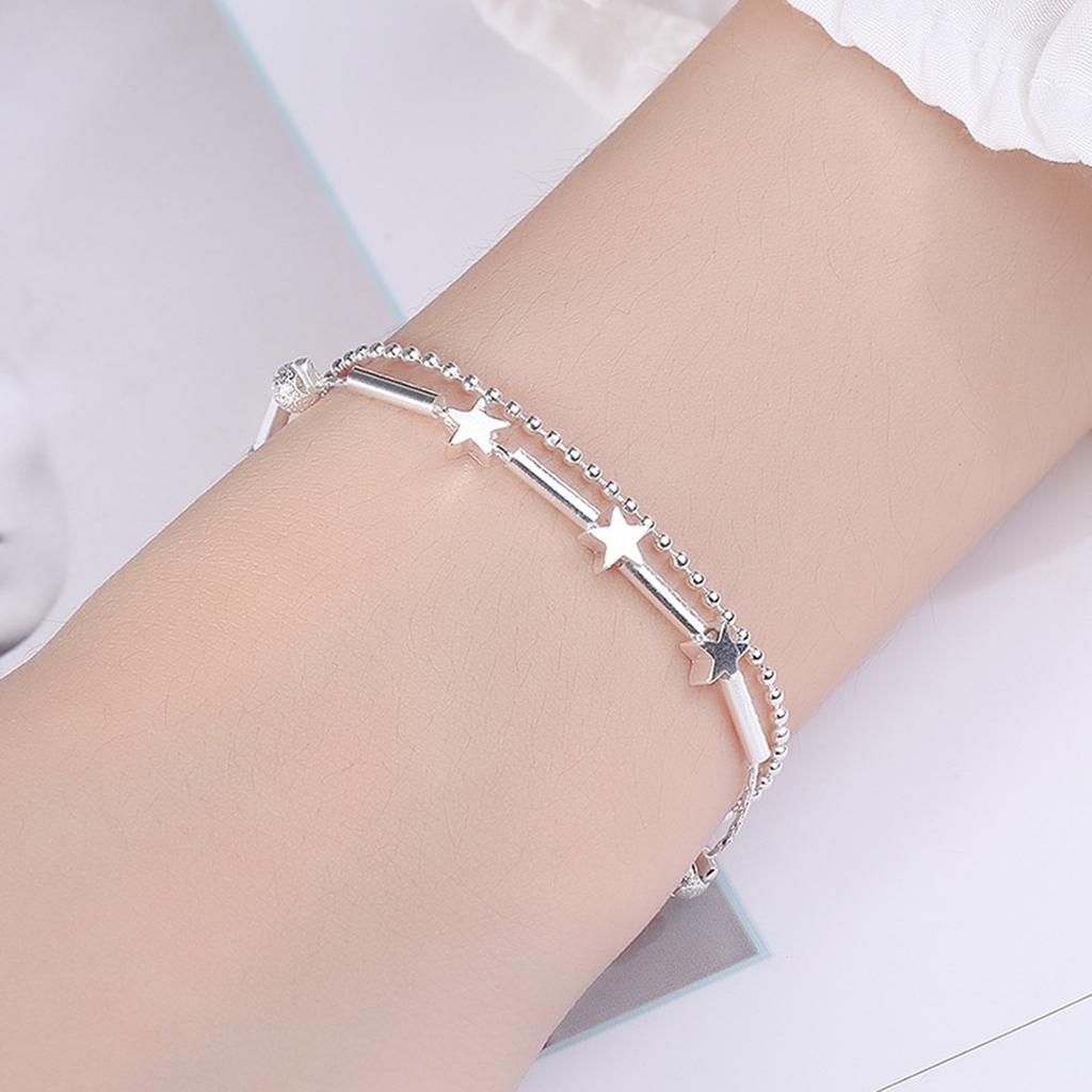 Elegant Silver Plated Bracelet Featuring Minimalist Korean Design And Playful Shark Elements For Fashion Forward Women