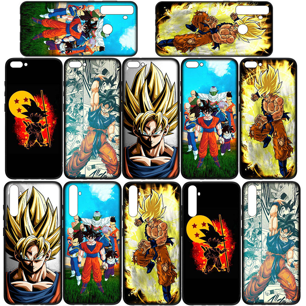 Para iPhone 16 15 Xiaomi Redmi Note 14 13 12 11 Pro Max X 16e Samsung Galaxy S25 S24 S23 Moto OPPO Huawei Goku Dragon Ball Comics DragonBall Funda de Teléfono