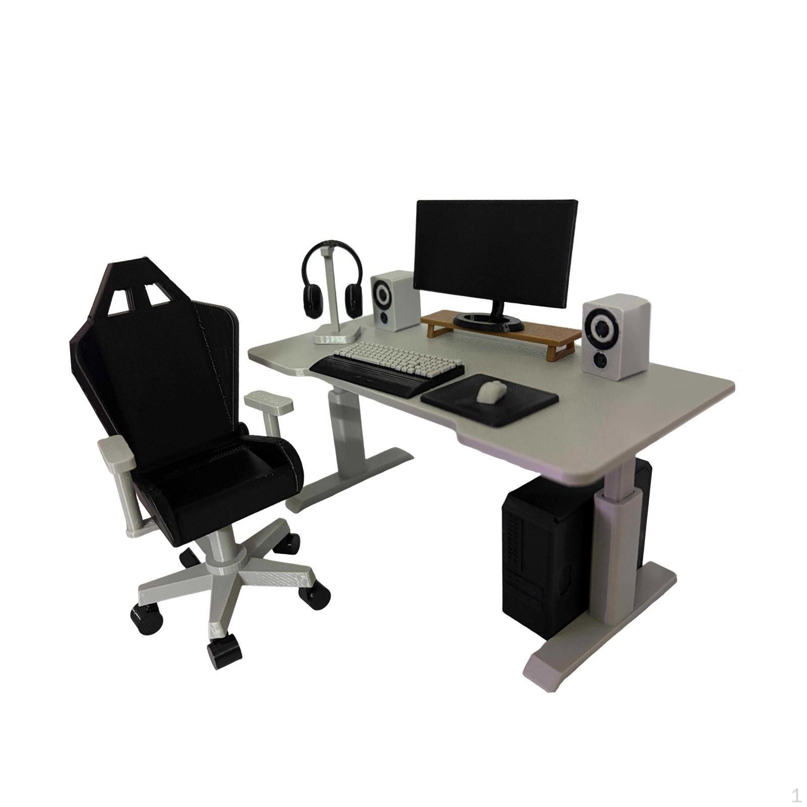 

Miniature Office Furniture, DIY Scene Accessories, Realistic Collectible Simulated 1:12 Scale