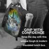 Katze Galaxie Isolierte Lunchtasche für Schule Arbeit Picknick Niedliches fliegendes Kätzchen Reise im Weltraum Lunchbehälter Wiederverwendbare Kühltasche