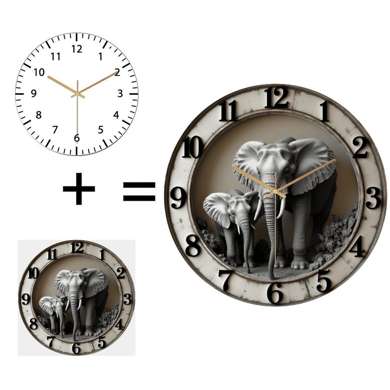 30x30cm Round Wall Clock that is a Straightforward and Honest Product Offering (White,12 in(30.48cm))