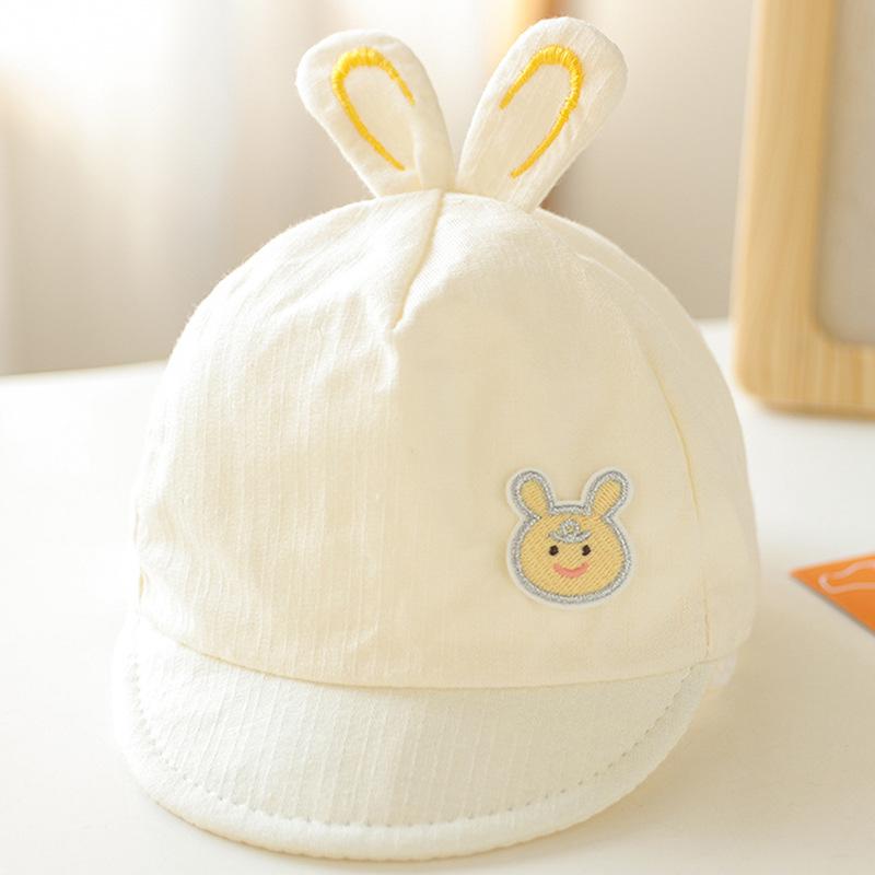 

Cute Cartoon Baby Newborn Hats Spring Autumn Thin Newborn Sunscreen Peaked Hats For Boy Girl Korean Casual Outdoor Baby Sun Hats 36-44CM 0-6M жовтий