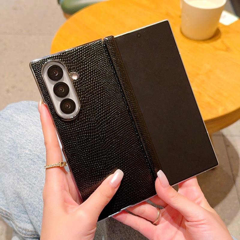 For Samsung Galaxy Z Fold 7 Case Luxury PU Leather Skin Middle Hinge Protective Back Cover Case For Samsung Z Fold 7 Shell