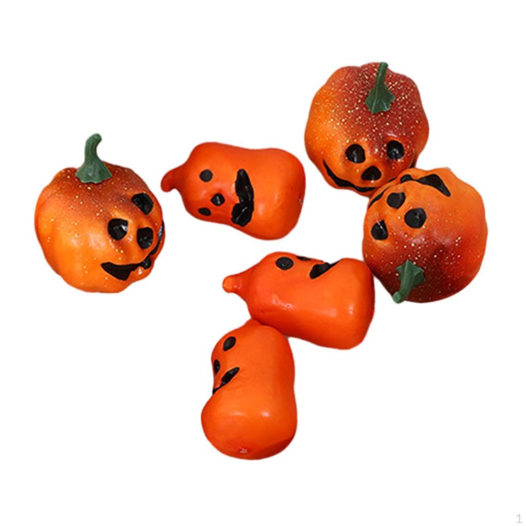 Artificial Pumpkins Plant Model Halloween Ornaments Handmade Foam Props for Autumn Christmas