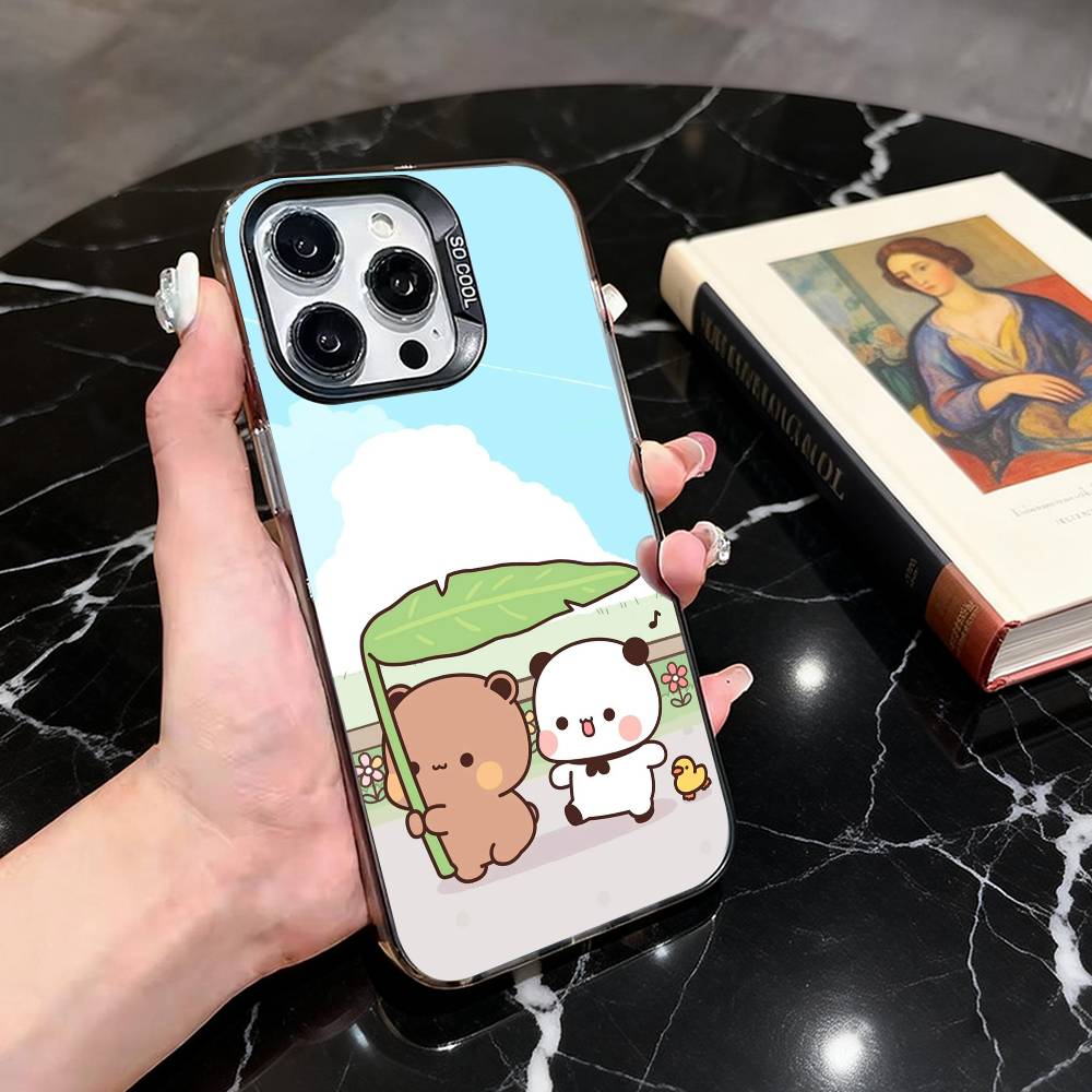 Funny Family B-BUBU D-DUDU-es  Phone Case For iPhone 17,16,15,14,13,12,11 Plus,Pro Max,XS,Colorful Silver Black Cover