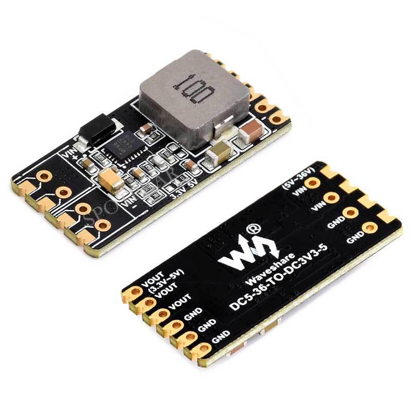 Mini DC-DC Step-Down Module: 5~36V Input, 5V/3.3V Output, 4A