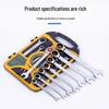 7-Piece Mirror Ratchet Combination Wrench Set - Open-End Labor-Saving Tools