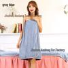 Wrap Chest Bath Towel for Women - Strapless Sauna Skirt with Buckle, Absorbent & Soft, Engraved Logo