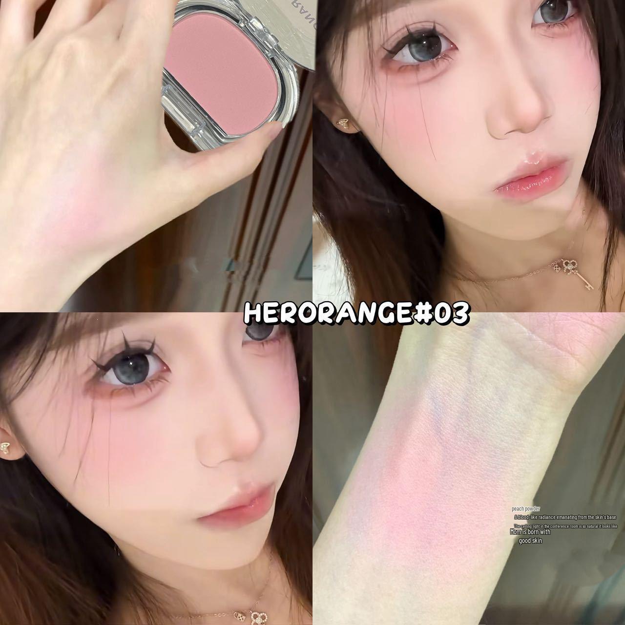 HERORANGE Dreamy Cloud Soft Matte Blush - Long-Lasting, Natural Contouring Korean Style